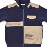 エステル裏起毛リップストップポケットパーカー(100~160cm) | WASK | 詳細画像11