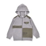 エステル裏起毛リップストップポケットパーカー(100~160cm) | WASK | 詳細画像15