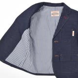 【お揃い】メランジインレイカルゼ裏ストライプジャケット(110~160cm) | WASK | 詳細画像10 