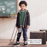 配色プレート柄リバーシブルタフタジャケット(100~160cm) | WASK | 詳細画像2