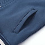 サガラワッペンロゴ刺しゅう配色裏毛スタジャン(100~160cm) | WASK | 詳細画像11