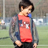 ネイビー | ナイロンロゴマルチカラーパーカー(110~160cm) | WASK