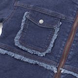 フリンジストレッチデニム中綿キルトジャケット(110~160cm) | WASK | 詳細画像9 