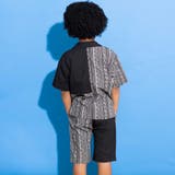 【お揃い】ネイティブ柄切り替えアロハウェザーシャツ(100~160cm) | WASK | 詳細画像3 