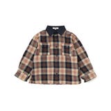 配色胸ポケットカルゼチェックシャツ(100~160cm) | WASK | 詳細画像4
