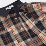 配色胸ポケットカルゼチェックシャツ(100~160cm) | WASK | 詳細画像9