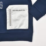 シルバー合皮ポケットロゴ裏起毛トレーナー(100~160cm) | WASK | 詳細画像11