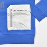 シルバー合皮ポケットロゴ裏起毛トレーナー(100~160cm) | WASK | 詳細画像17