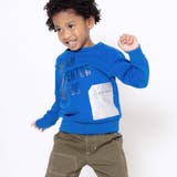 シルバー合皮ポケットロゴ裏起毛トレーナー(100~160cm) | WASK | 詳細画像6