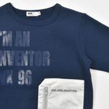 シルバー合皮ポケットロゴ裏起毛トレーナー(100~160cm) | WASK | 詳細画像9