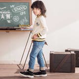 ラインリブホックカレッジ刺しゅう裏毛トレーナー(100~160cm) | WASK | 詳細画像6