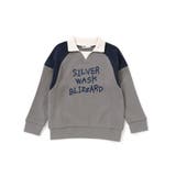 グレー | ロゴ刺しゅう襟付きトレーナー(110~160cm) | WASK