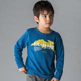 ブルー | 恐竜プリントトレーナー(100~160cm) | WASK