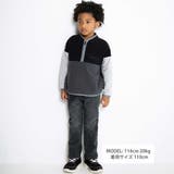 配色ハーフジップフリースプルオーバー(110~160cm) | WASK | 詳細画像2