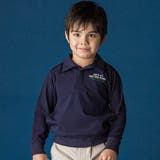 襟付き裏チェックトレーナー(110~160cm) | WASK | 詳細画像1