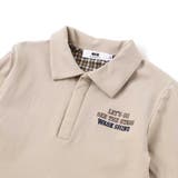 襟付き裏チェックトレーナー(110~160cm) | WASK | 詳細画像11