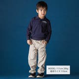 襟付き裏チェックトレーナー(110~160cm) | WASK | 詳細画像2