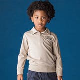 ベージュ | 襟付き裏チェックトレーナー(110~160cm) | WASK