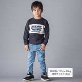 バイカラーロゴ裏毛トレーナー(100~160cm) | WASK | 詳細画像2 