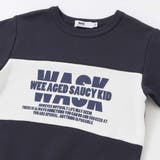 バイカラーロゴ裏毛トレーナー(100~160cm) | WASK | 詳細画像9 