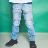 ダブルニーデニムスキニーパンツ(100~160cm) | WASK | 詳細画像1