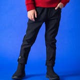 ブラック | ネーム付きストレッチツイル裏起毛パンツ(100~160cm) | WASK