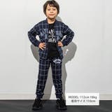 【お揃い】ロゴ裾ゴムダブルジャガードニットパンツ(100~160cm) | WASK | 詳細画像2 