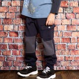 ネイビー | バイカラーダンボールニットパンツ(100~160cm) | WASK