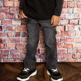 ブラック | ウェーブラインストレッチデニムパンツ(100~160cm) | WASK