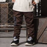 ブラウン | ロゴ刺しゅうストレッチツイルジャガーパンツ(100~160cm) | WASK