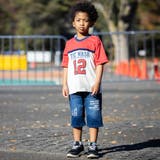 6分丈パッチワークロゴストレッチデニムパンツ(100~160cm) | WASK | 詳細画像4