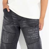 6分丈パッチワークロゴストレッチデニムパンツ(100~160cm) | WASK | 詳細画像7