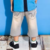 グレー | 6分丈合皮タグストレッチデニムパンツ(100~160cm) | WASK