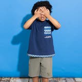 5分丈サイド切り替え刺しゅうパンツ(100~160cm) | WASK | 詳細画像3