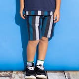 ネイビー | 5分丈マルチカラーストライプパンツ(100~160cm) | WASK