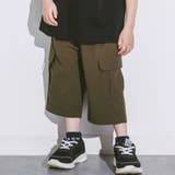 6分丈ガラ切り替えリップストップカーゴパンツ(100~160cm) | WASK | 詳細画像1