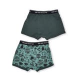 無地 + 総柄 2P コットン フライス ショーツ (110~160cm) | WASK | 詳細画像17 