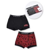 無地 + 総柄 2P コットン フライス ショーツ (110~160cm) | WASK | 詳細画像2 