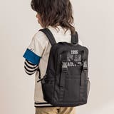 ブラック | カレッジロゴプリントテープリュック(M~L) | WASK
