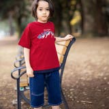 【抗菌防臭】裾レイヤード風マウンテンロゴ天竺Tシャツ(100~160cm) | WASK | 詳細画像3 