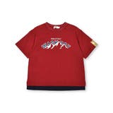【抗菌防臭】裾レイヤード風マウンテンロゴ天竺Tシャツ(100~160cm) | WASK | 詳細画像6 
