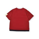 【抗菌防臭】裾レイヤード風マウンテンロゴ天竺Tシャツ(100~160cm) | WASK | 詳細画像7 