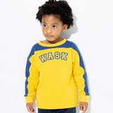 イエロー | バイカラーロゴパッチ天竺Tシャツ(100~160cm) | WASK