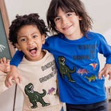 ベア天竺 恐竜サガラワッペンプリントTシャツ(100~160cm) | WASK | 詳細画像6 