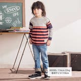 クレイジーパターン無地+ボーダー天竺Tシャツ(100~160cm) | WASK | 詳細画像2