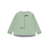 ストライプシャツレイヤード風天竺Tシャツ(100~160cm) | WASK | 詳細画像10