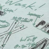 バイカラー手書き風ロゴ天竺Tシャツ(100~160cm) | WASK | 詳細画像14