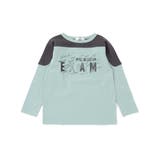 バイカラー手書き風ロゴ天竺Tシャツ(100~160cm) | WASK | 詳細画像9