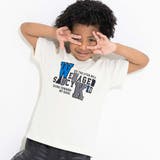 オフホワイト | カラフルロゴパッチ刺しゅう天竺Tシャツ(100~160cm) | WASK