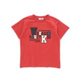 レッド | カラフルロゴパッチ刺しゅう天竺Tシャツ(100~160cm) | WASK